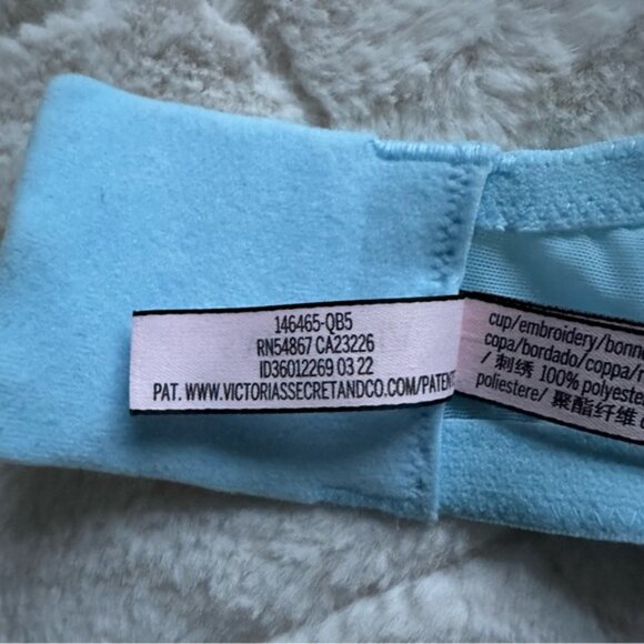 Victoria's Secret | Dream Angels Lemon Embroidery Lined Demi Bra | Size 34DDD - Picture 12 of 12